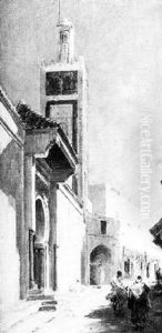 An Arab Street Scene by Pollock Sinclair Nisbet