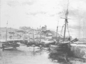 A Scottish Harbour by Robert Buchan Nisbet