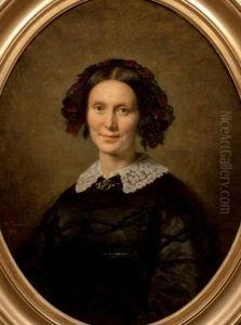 Portrait De Femme A La Robe Noire