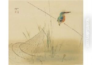 Waterside Landscape by Genjiro (Goun) Nishimura