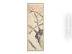 Red Plum Tree by Genjiro (Goun) Nishimura