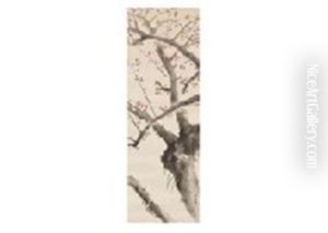 Red Plum by Genjiro (Goun) Nishimura