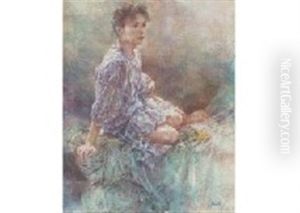 Women In White Dress by Toshiko Nishimura