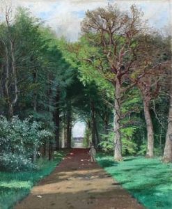 A Man On A Forest Path A Man On A Forest Path