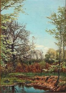Autumn Day At A Forest Lake by Thorvald Simeon Niss