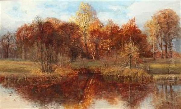 Forest Lake, Autumn - view 1