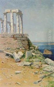 Ruinerne Pa Cap Sunion I Graekenland Ruinerne Pa Cap Sunion I Graekenland