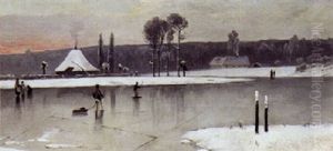 Born Der Leger Pa En Tilfrosen So by Thorvald Simeon Niss