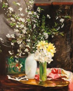 Fruhlingsblumen (spring Flowers) by Rudolf Nissl
