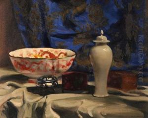 Stilleben Mit Deckelvase by Rudolf Nissl