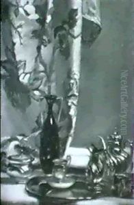 Stilleben Mit Silber-theekanne