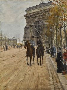 L'arc De Triomphe, Paris by Giuseppe de Nittis