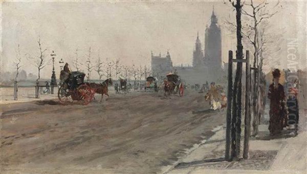 Veduta Di Londra (the Victoria Embankment, London) - view 1