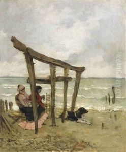 Sulla Spiaggia by Giuseppe de Nittis