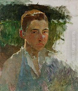 Portratt Av Ung Man by Giuseppe de Nittis