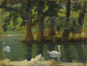 Parigi, Le Bois De Boulogne by Giuseppe de Nittis