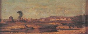 Etude Pour: Casale Dei Dintorni Di Napoli by Giuseppe de Nittis