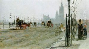 Veduta Di Londra by Giuseppe de Nittis