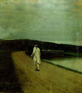 A Solitary Walk by Giuseppe de Nittis