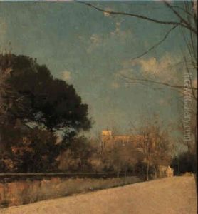 Via Di Portici by Giuseppe de Nittis