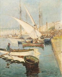 Un Port by Francisque Noailly