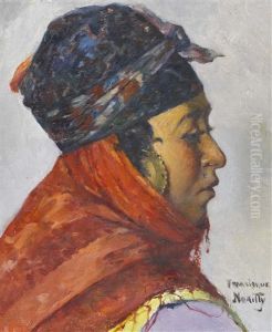 Portrat Einer Orientalin by Francisque Noailly