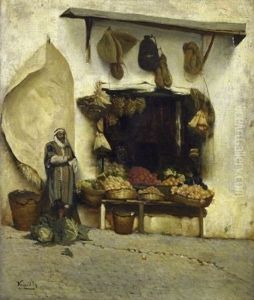 Le Marchand De Legumes by Francisque Noailly