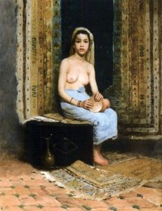 La Joueuse De Darbouka by Francisque Noailly