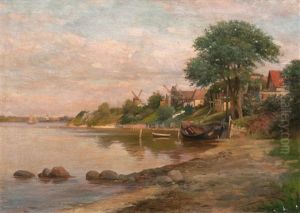 Am Ufer Von Ekensund by Jacob Nobbe