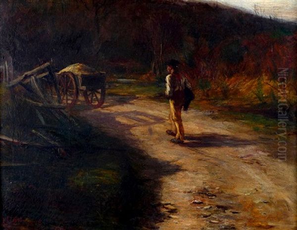Soldier Behind A Wagon - view 1