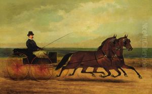 A Pair Of Trotters by Henry Collins Bispham