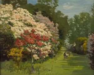 Rhododendrons In Bloom by Robert Noble