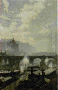 A View Of Edinburgh by Robert Noble
