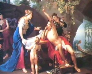 Mercurio Annuncia A Calipso Che Deve Lasciare Ulisse by Bernardino Nocchi