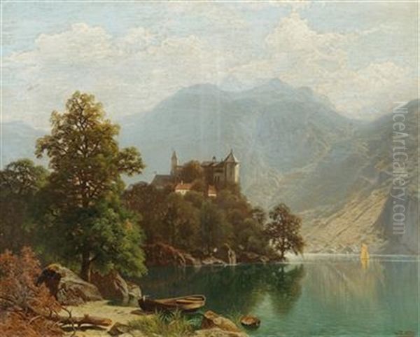 Alpine Lake Scene - view 1