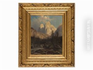 Mountain River by Theodor (Wilhelm T.) Nocken