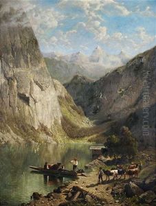 Viehtrieb Am Hochgebirgssee