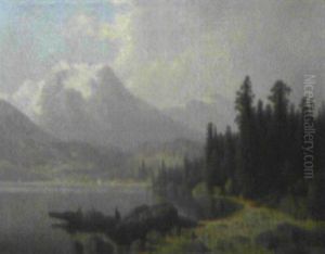 Hochgebirgssee by Theodor (Wilhelm T.) Nocken