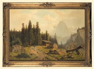 In The Mountains by Theodor (Wilhelm T.) Nocken