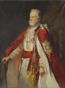 Portrait Of Sir John Savile- Lumley, Later 1st Baron Savile by Christoffel Bisschop