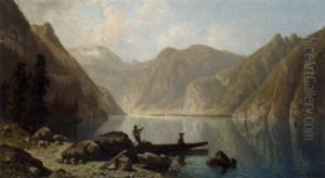 Ansicht Vom Konigssee Mit St. Bartholoma Ansicht Vom Konigssee Mit St. Bartholoma