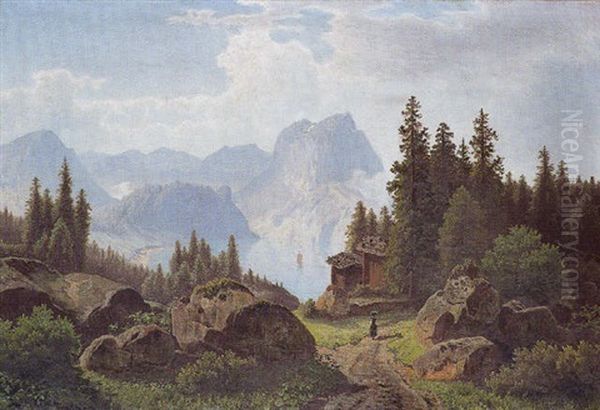 Gebirgslandschaft Mit See - view 1