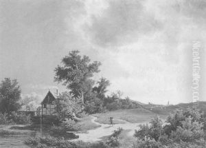 Aufziehendes Unwetter by Theodor (Wilhelm T.) Nocken