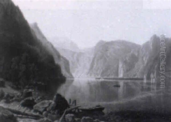 Der Konigssee, Vom Malerwinkel Aus Gesehen - view 1