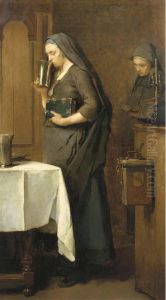 A Moment Of Piety, Hindelopen by Christoffel Bisschop