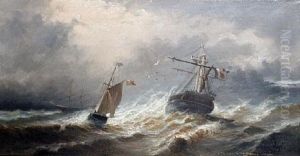 French Ships In A Swell French Ships In A Swell