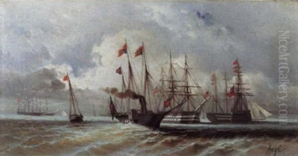 A Naval Encounter - view 1