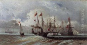 A Naval Encounter by Paul Ange Nocquet