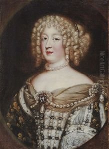 Marie-therese Queen Of France by Jean Nocret