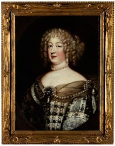 Portrat Der Konigin Maria Theresia (1638 - 1672), Gemahlin Von Louis Xiv by Jean Nocret